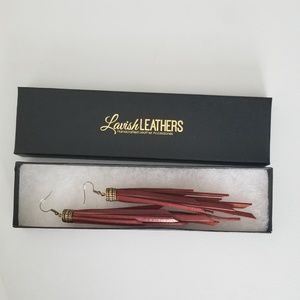 Lavish Leathers leather earrings